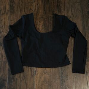 Fabletics Black Workout Crop Top